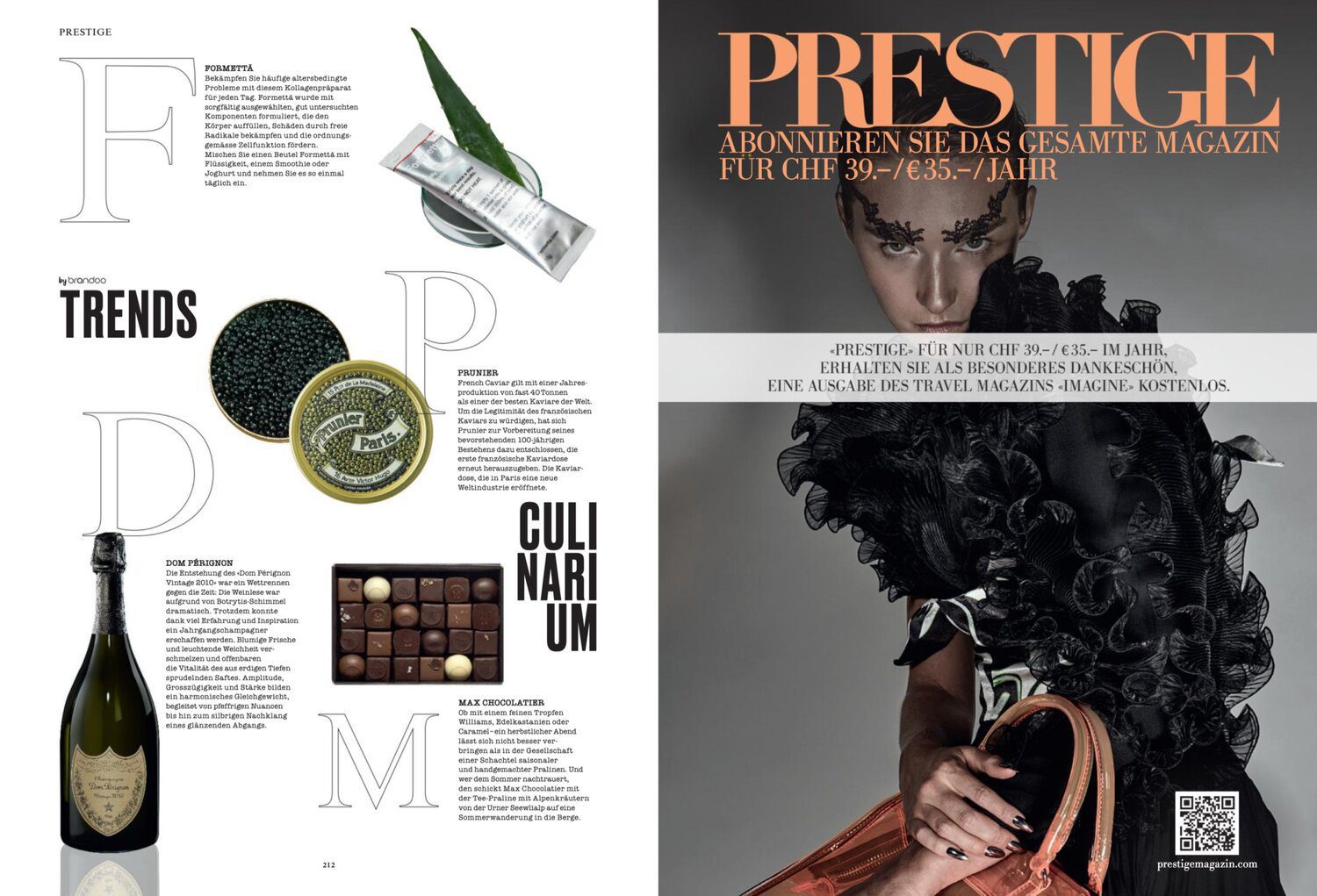 Formetta - Press - Prestige magazine